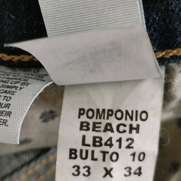 Lucky Brand 121 Slim POMPONIO BEACH Men's Jeans Size 33 x 34 NEW - Picture 11 of 11